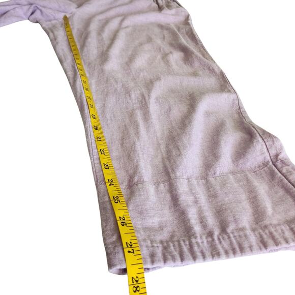 Lane Bryant Womens Linen Blend Slim Leg Ankle Pants Plus Size 18 Lavender Purple - Picture 10 of 11